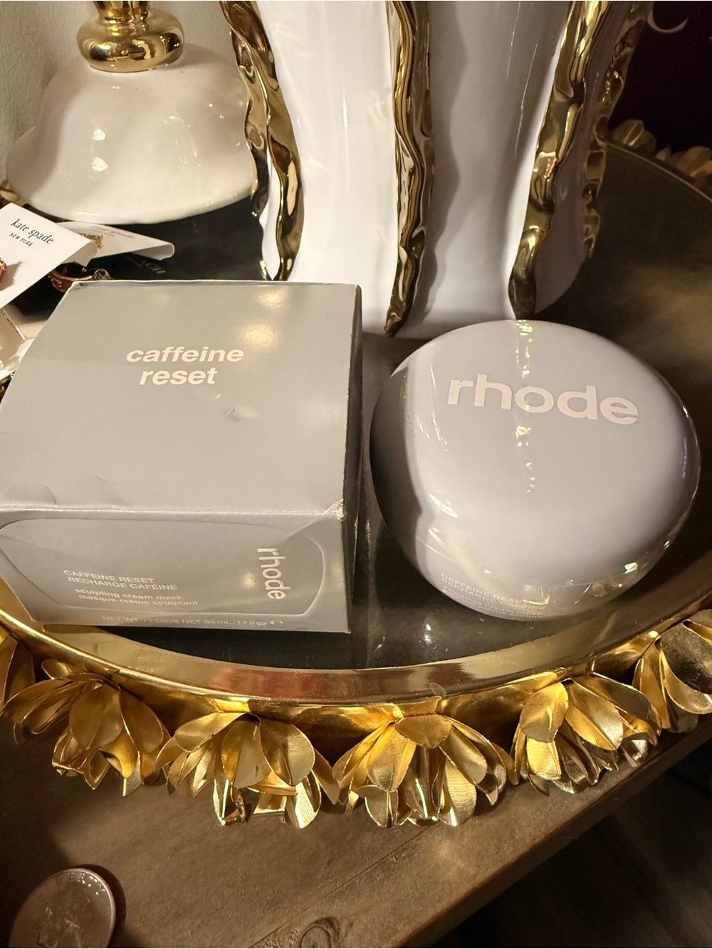 RHODE Caffeine Reset Sculpting Cream Mask